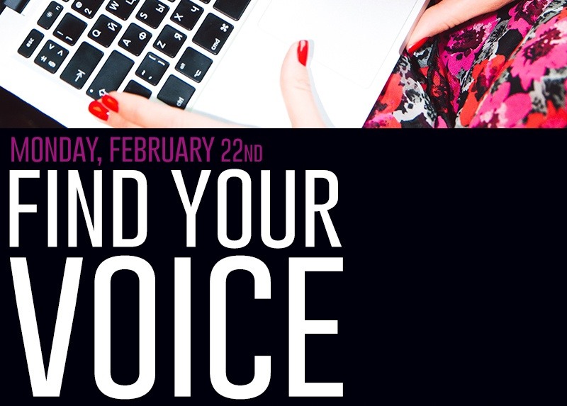 Marketing Workshop “Find Your Voice” On 2/22